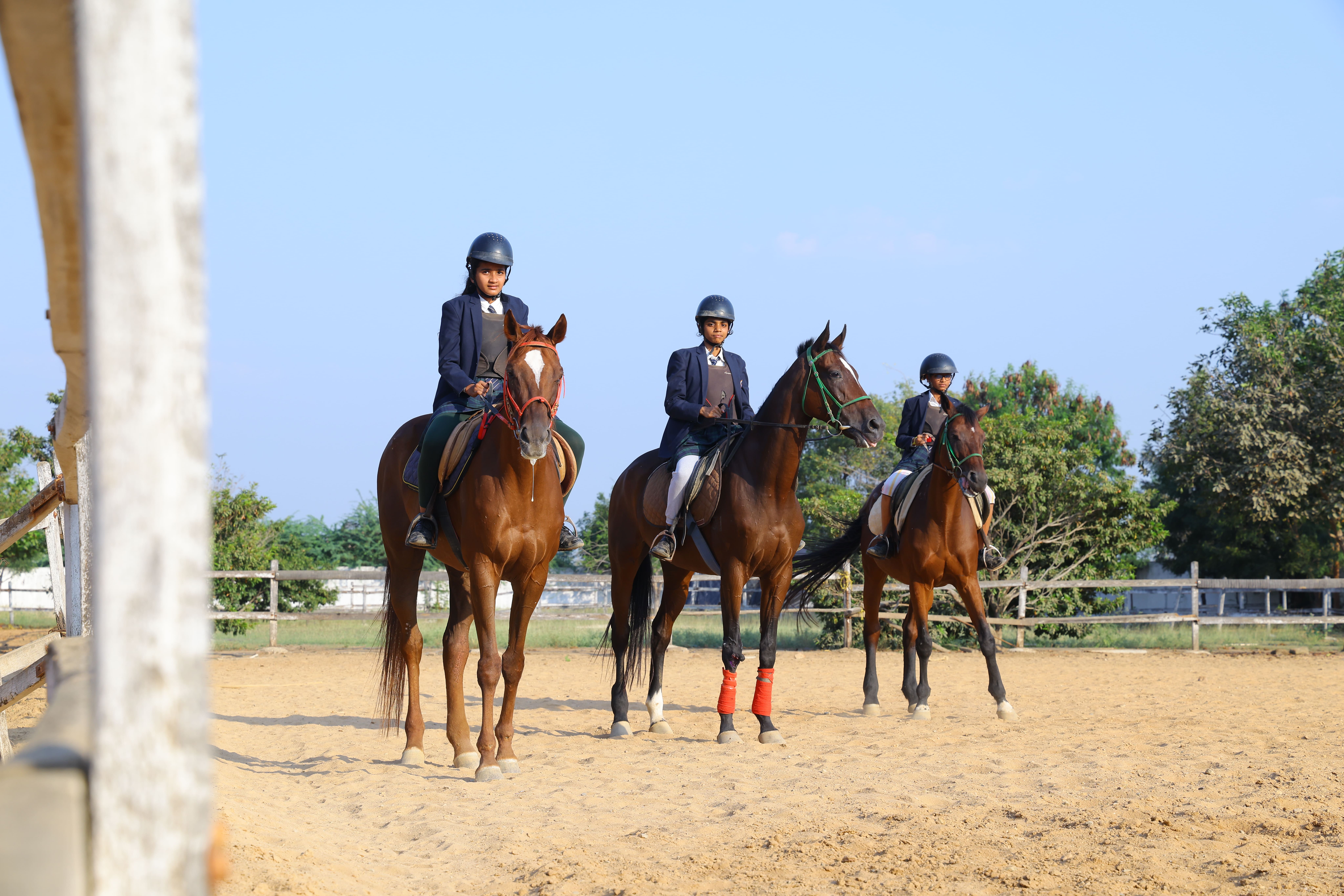 Students participating in extracurricular activities